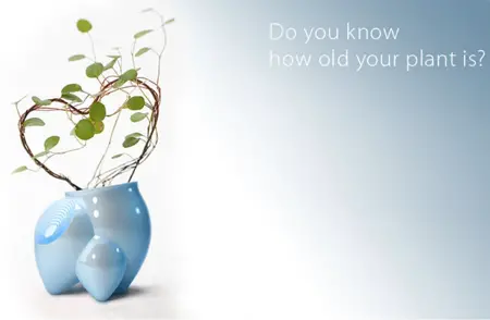 flower pot detects plant age