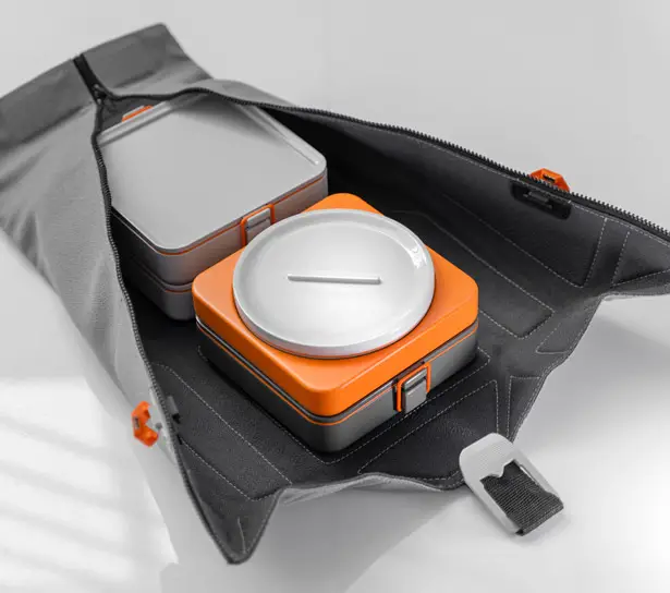 FoldEat - Cool, Portable Lunchbox Unfolds Into an Eating Mat Set