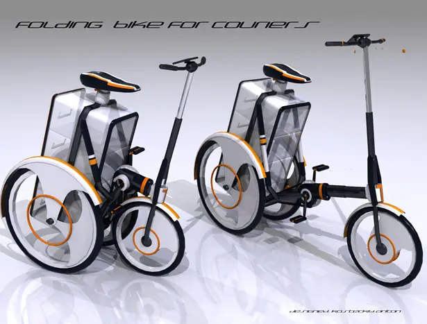 Folding Bike for Couriers by Anton Kosteckii