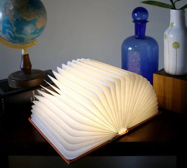 Folding Vintage Book Lamp