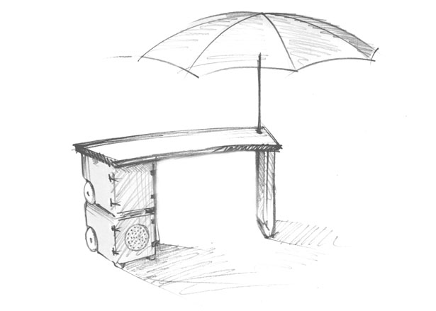 Food Carriage System for Street Markets