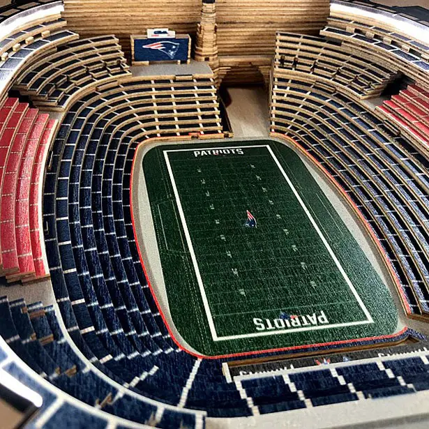 Football Stadium Lights End Table