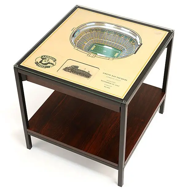 Football Stadium Lights End Table