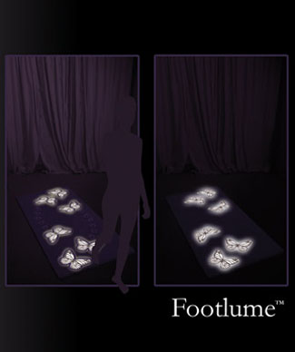 footlume rug futuristic floor