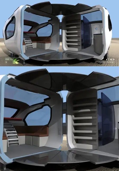ForFreedom Caravan With Aerodynamic Design For Urban Couple