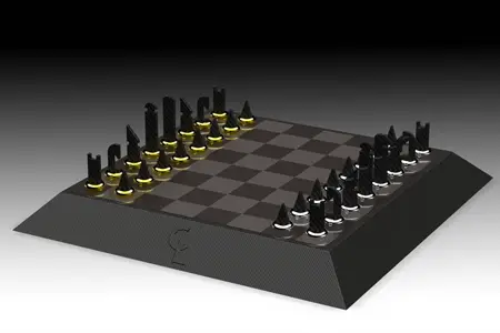 Carbon Chessboard by Dominik Scheurer & Partner