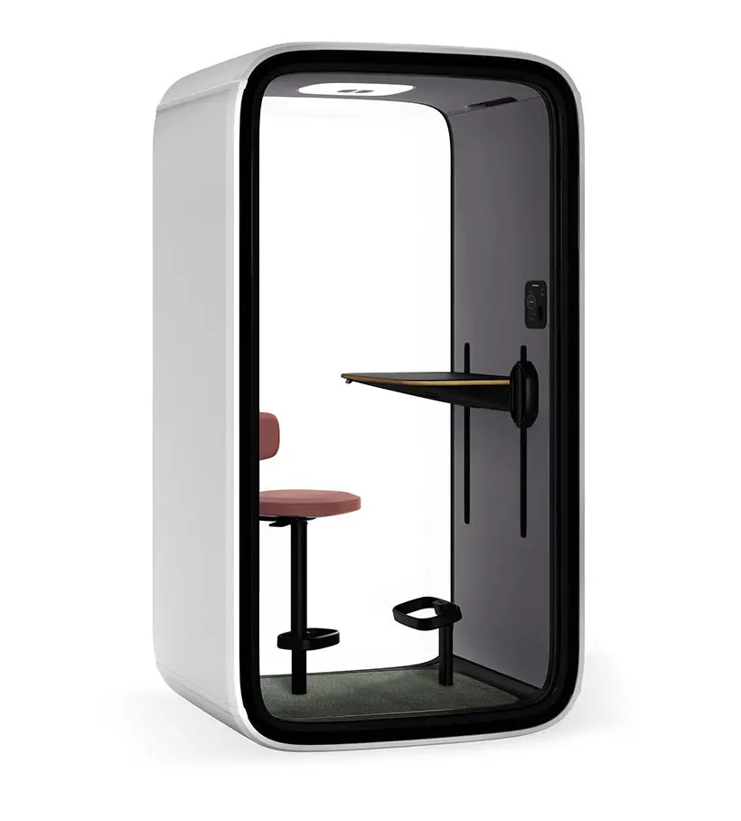 Modern Framery One Soundproof Phone Booth for Video Conferencing