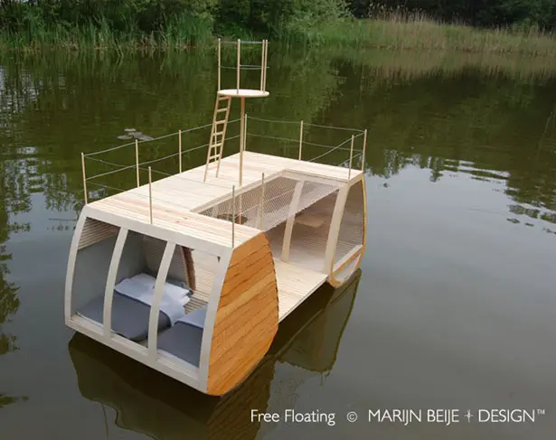 Free Floating - Floating Catamaran Suite by Marijn Beije