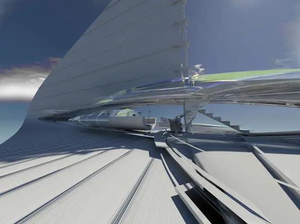 Fresnel Hydrofoil Trimaran by Margot Krasojević