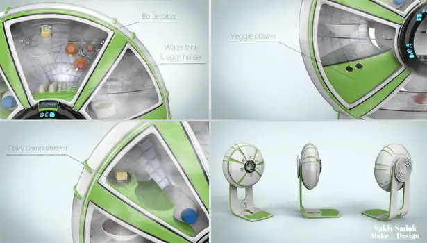 Frigido Economic Fridge Concept by Sakly Sadok