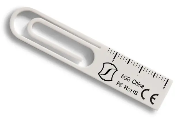 Frohne eClip Paper Clip USB with Metric Ruler