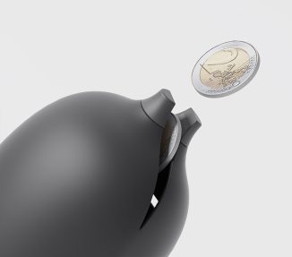 Fruition Modern Piggy Bank That Drops When It’s Full