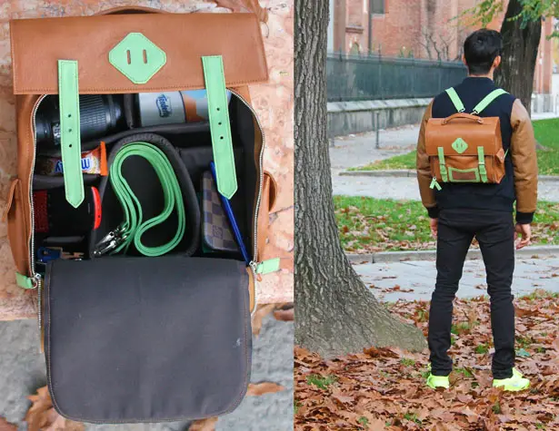 Fsnklvr Backpack : Stylish Camera Bag by Funfere Koroye