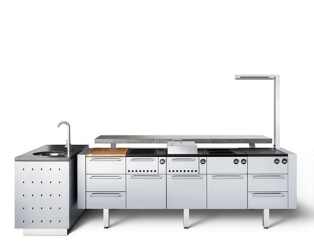 Fuego Modular Freestanding Kitchen with Integrated Bar