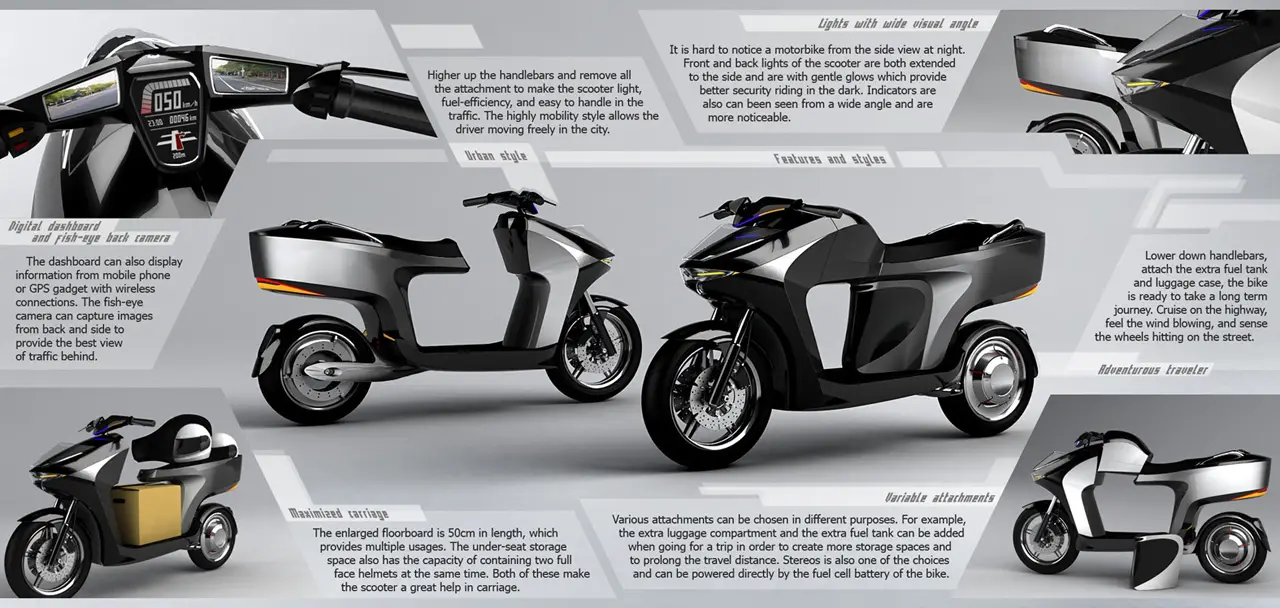 fuel cell scooter concept