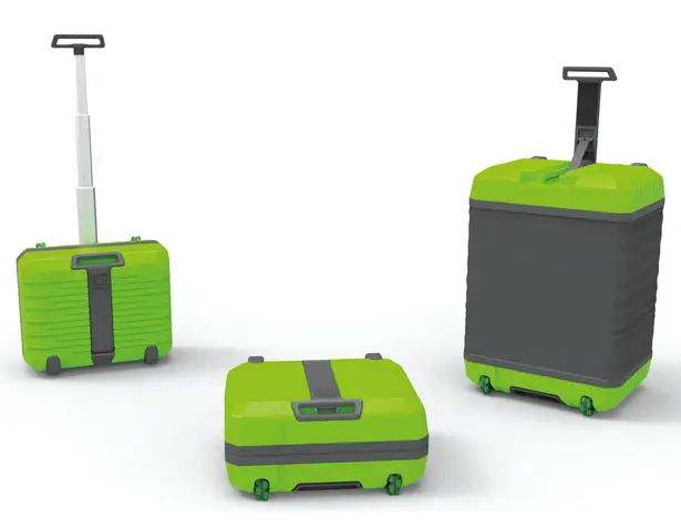 Fugu Luggage : Expandable Suitcase That Grows from A Cabin Bag to Maximum Regulation Sized Check-In