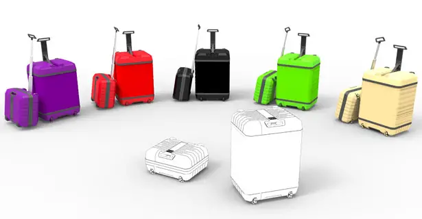 Fugu Luggage Expandable Suitcase That Grows from A Cabin Bag to Maximum Regulation Sized Check In Tuvie Design