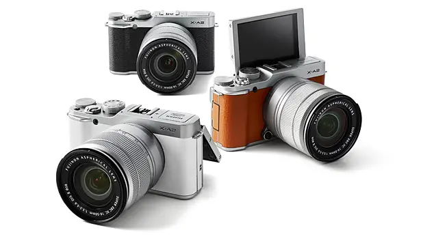 FUJIFILM X-A2 Interchangeable Lens Camera with 175-degree Tilting LCD