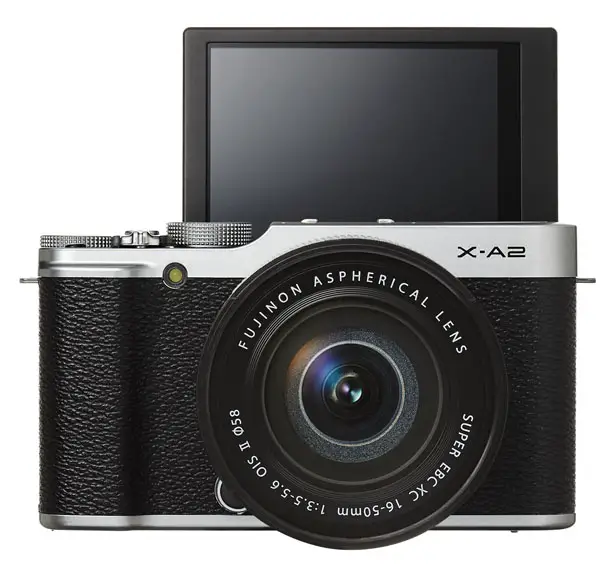 FUJIFILM X-A2 Interchangeable Lens Camera with 175-degree Tilting LCD