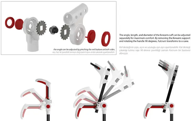 Fulcrum Modern Crutch by Arman Kirim