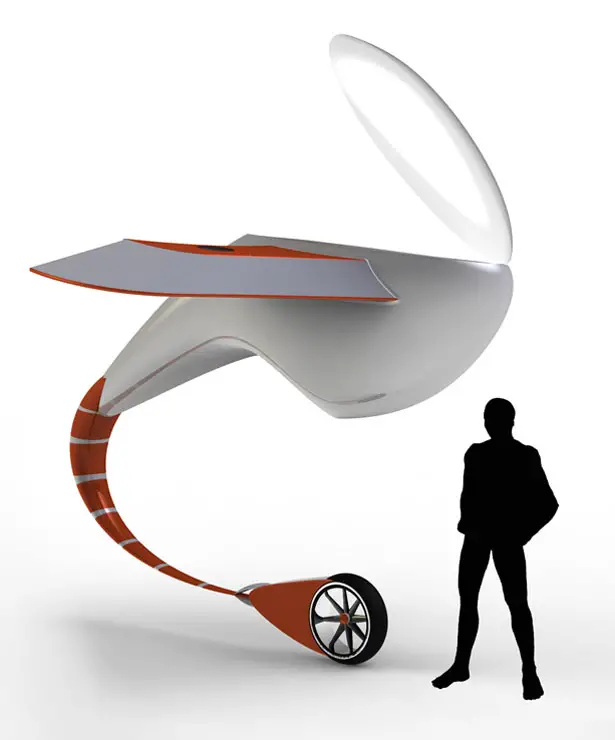 Futuristic Flying Transportation Concept by Anoop M