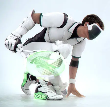 futuristic tennis with lacoste