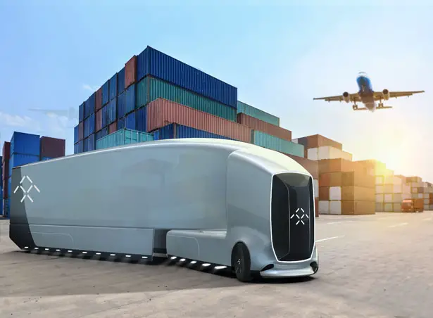 Futuristic Autonomous Semi Truck Concept Proposal for Faraday Future