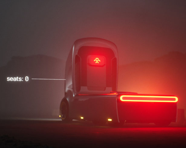 Futuristic Autonomous Semi Truck Concept Proposal for Faraday Future