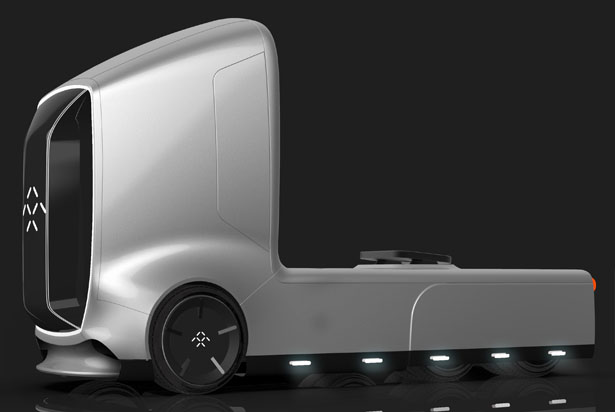 Futuristic Autonomous Semi Truck Concept Proposal For Faraday Future