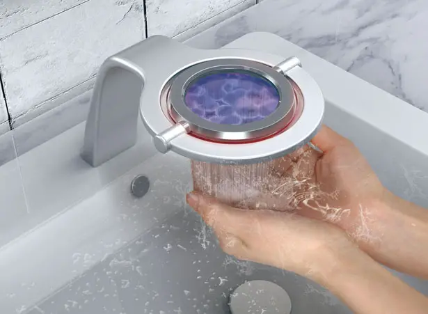 Futuristic Clean Clear Faucet Concept by Hui-Chuan Ma, Yan-Jang Cheng, and Mu-Chern Fong