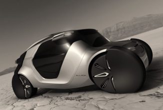 Futuristic ELLADA Cyberdrive Concept Vehicle by Alexander Suvorov