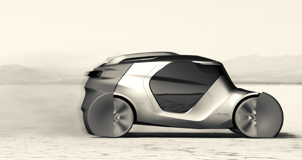 Futuristic ELLADA Cyberdrive Concept Vehicle by Alexander Suvorov