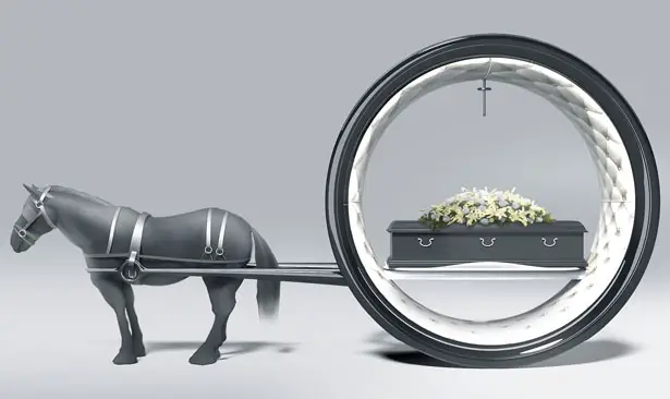 The Last Ride : Futuristic Funeral Carriage by Hamid Bekradi