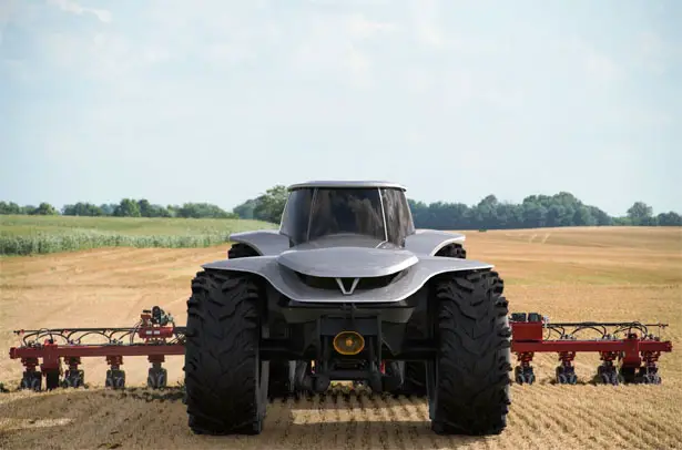 Futuristic H202 Tractor Concept by Lorenzo Mariotti