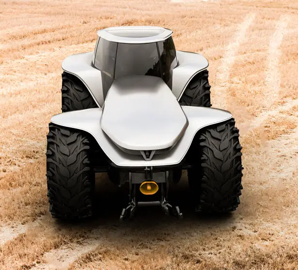 Futuristic H202 Tractor Concept by Lorenzo Mariotti