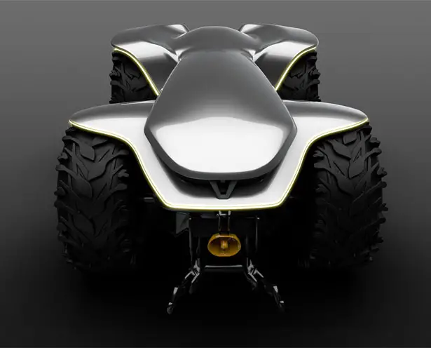 Futuristic H202 Tractor Concept by Lorenzo Mariotti