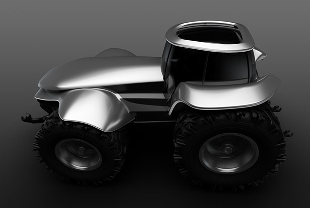 Futuristic H202 Tractor Concept by Lorenzo Mariotti