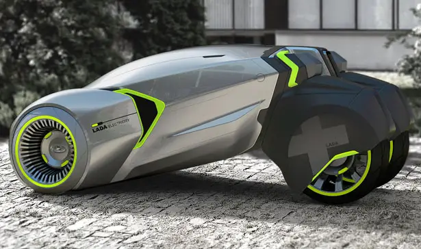 Futuristic LADA L-ego Electric Vehicle Concept by Gleb Danilov