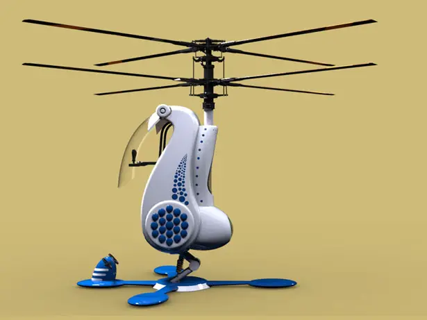 Futuristic Personal Helicopter for India by Sreejin Uchummal