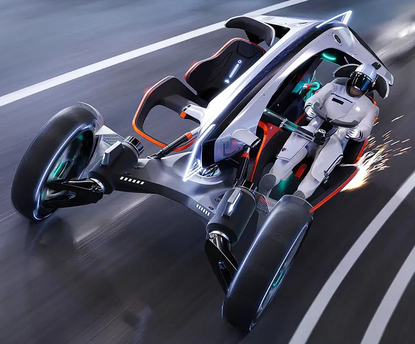 Futuristic R Ryzr Urban Mobility by Oliver Ball and Charles Purvis