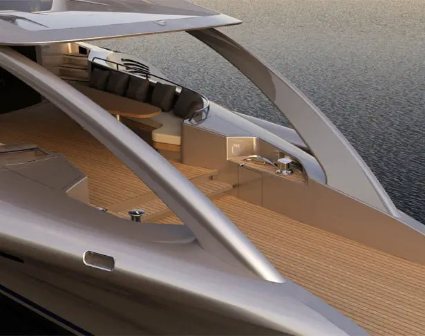 futuristic superyacht adastra by John Shuttleworth