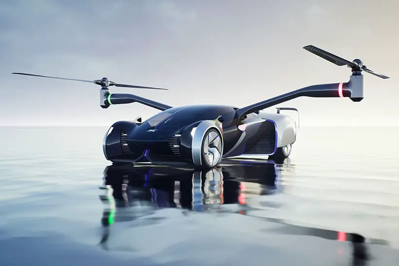 Futuristic Xpeng HT Aero Flying Car