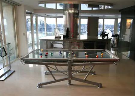 g1 billiard table offers unique pool playing
