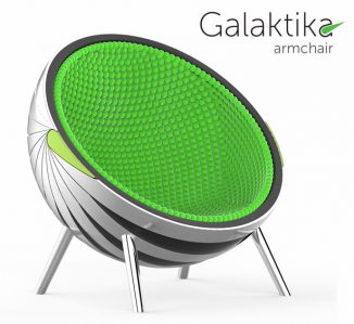 Galaktika Armchair: Artistic Multi-functional Chair for Airport VIP Lounges