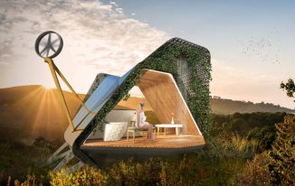 Galini Sleeping Pod Eco-Friendly Structure for Challenging Sites Without Disturbing Existing Ecosystems