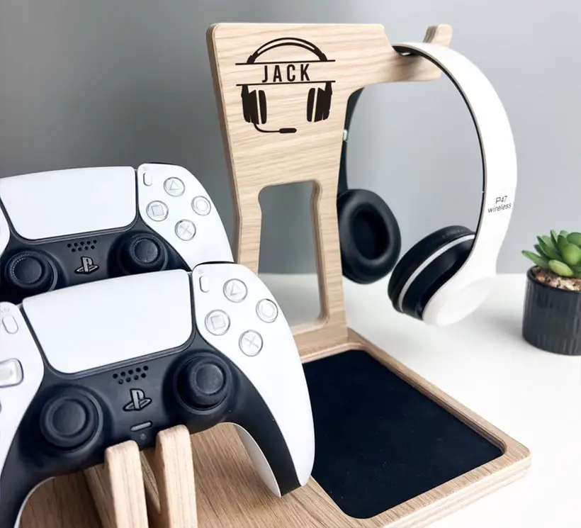 Cool Gaming Controller and Headset Stand to Complement Your Gaming Desk