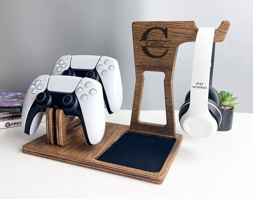 Cool Gaming Controller and Headset Stand to Complement Your Gaming Desk