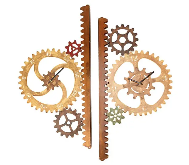 Garden Gears Outdoor Clock and Thermometer by Chris Crooks