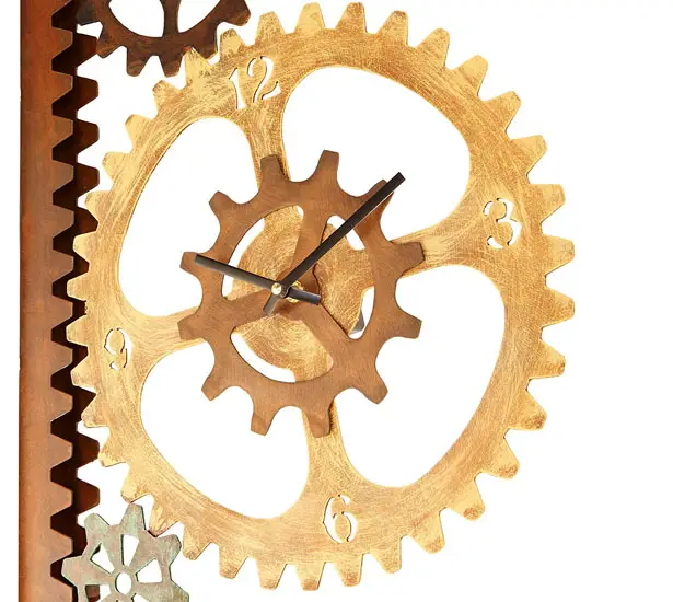 Garden Gears Outdoor Clock and Thermometer by Chris Crooks