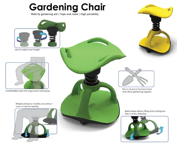 Gardening Chair by Han S. Hong